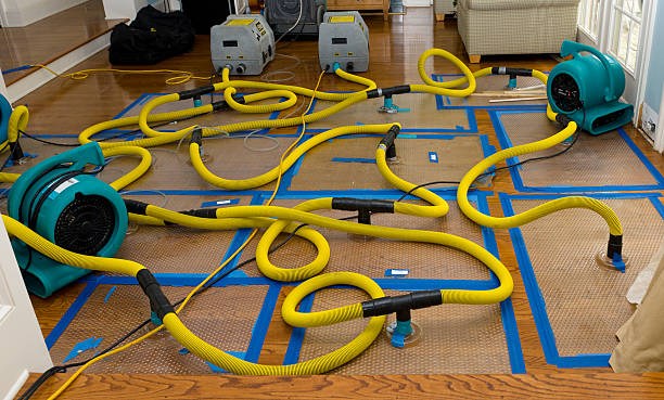 Professional Water Extraction technician working in Stratford, CA
